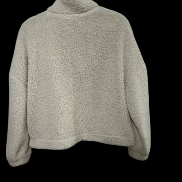 No Boundaries - Womens Fleece Jacket (Color: Cream - Size: Large 11-13) - Picture 2 of 3